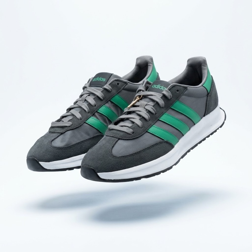 Adidas Run 70s 2.0 Mens Size 10 Grey Four Semi Court Green New JI4921 Sneaker